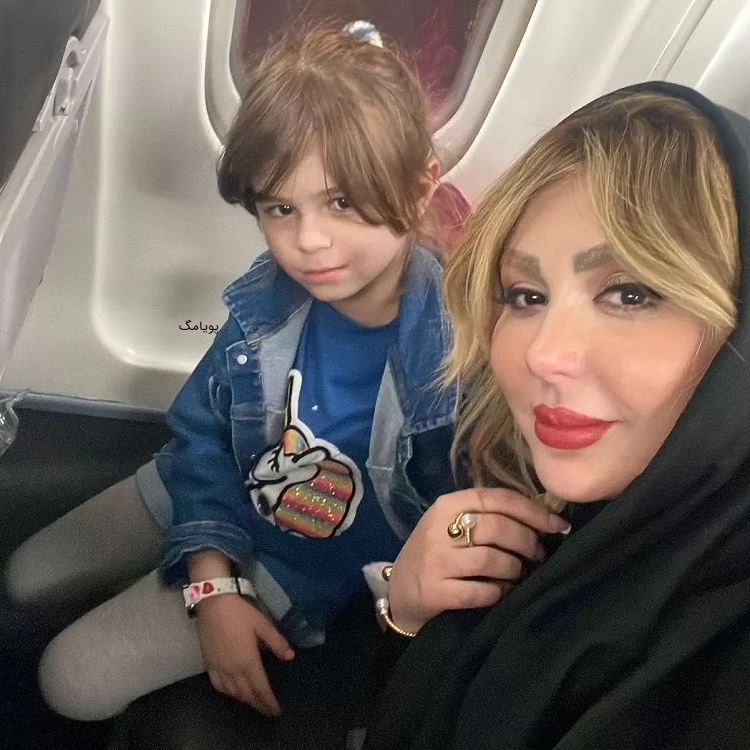 نیوشا ضیغمی به همراه دخترش لنا