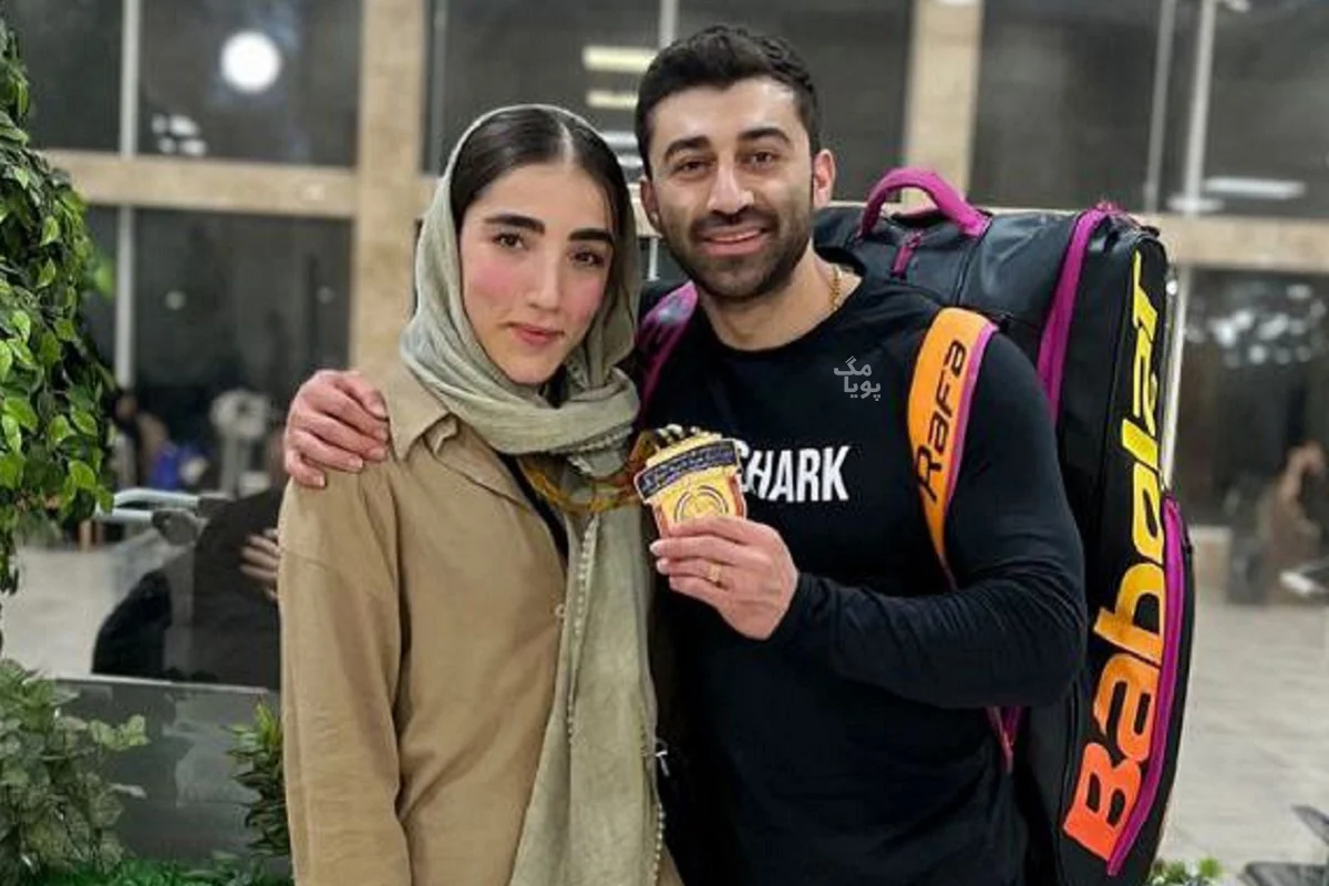رضا حجار و نامزدش