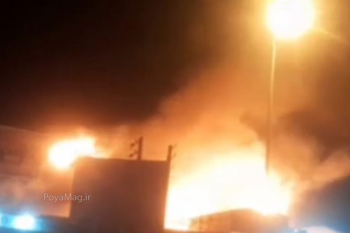 آتش سوزی در بابل | چندین واحد تجاری در جاده بابل دچار حریق شدند + علت و ویدیو 1 آتش سوزی در بابل