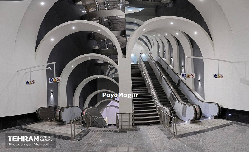 ایستگاه مترو مریم مقدس در خط ۶ تهران افتتاح شد | زیباترین خط مترو تهران را ببینید 2 مترو مریم مقدس