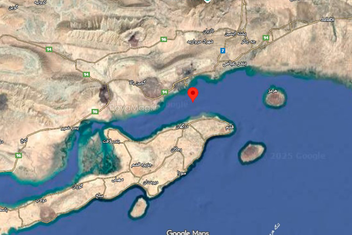 زلزله قشم - درگهان امروز 12 مهر 1404 + جزئیات این زمین لرزه 2 زلزله قشم