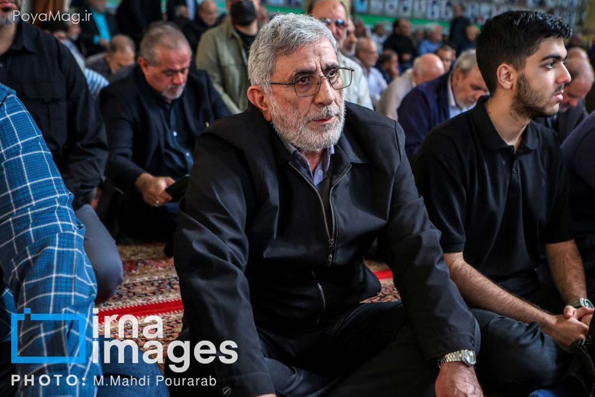 حضور سردار قاآنی در مراسم سردار افشار + عکس 2 سردار قاآنی