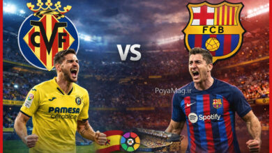 زمان بازی بارسلونا و ویارئال در هفته ۱۷ لالیگا اسپانیا 25 بارسلونا و ویارئال