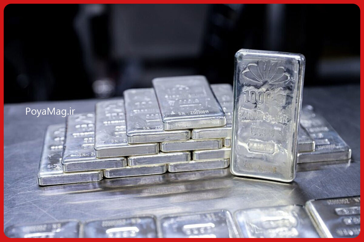 قیمت نقره امروز ۱۰ دی ۱۴۰۴ | قیمت نقره کاهشی شد 1 قیمت نقره