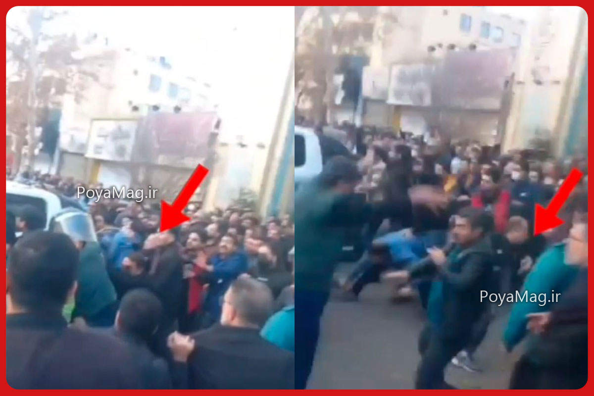 فیلم چاقو خوردن فرمانده نیروی انتظامی مشهد در مراسم هفتم وکیل مرحوم خسرو علیکردی