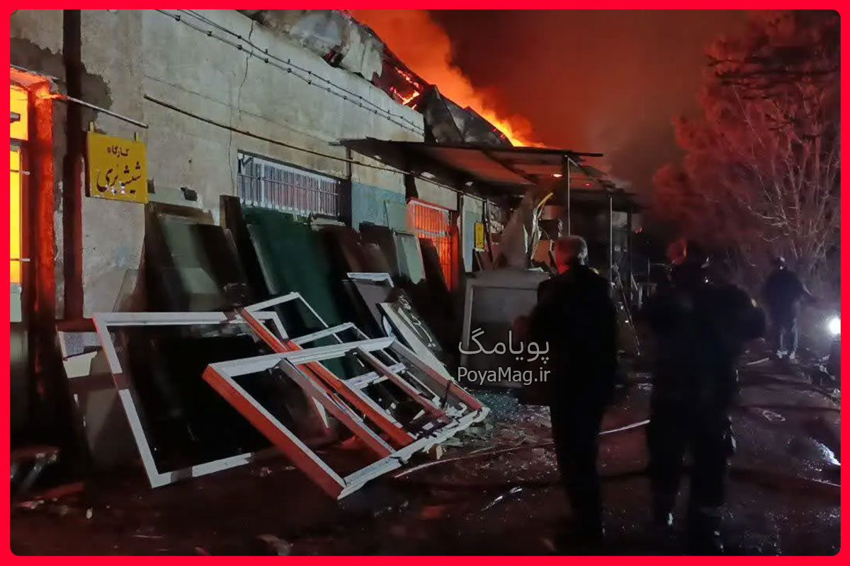 آتش سوزی در پادگان سماجا پیروزی