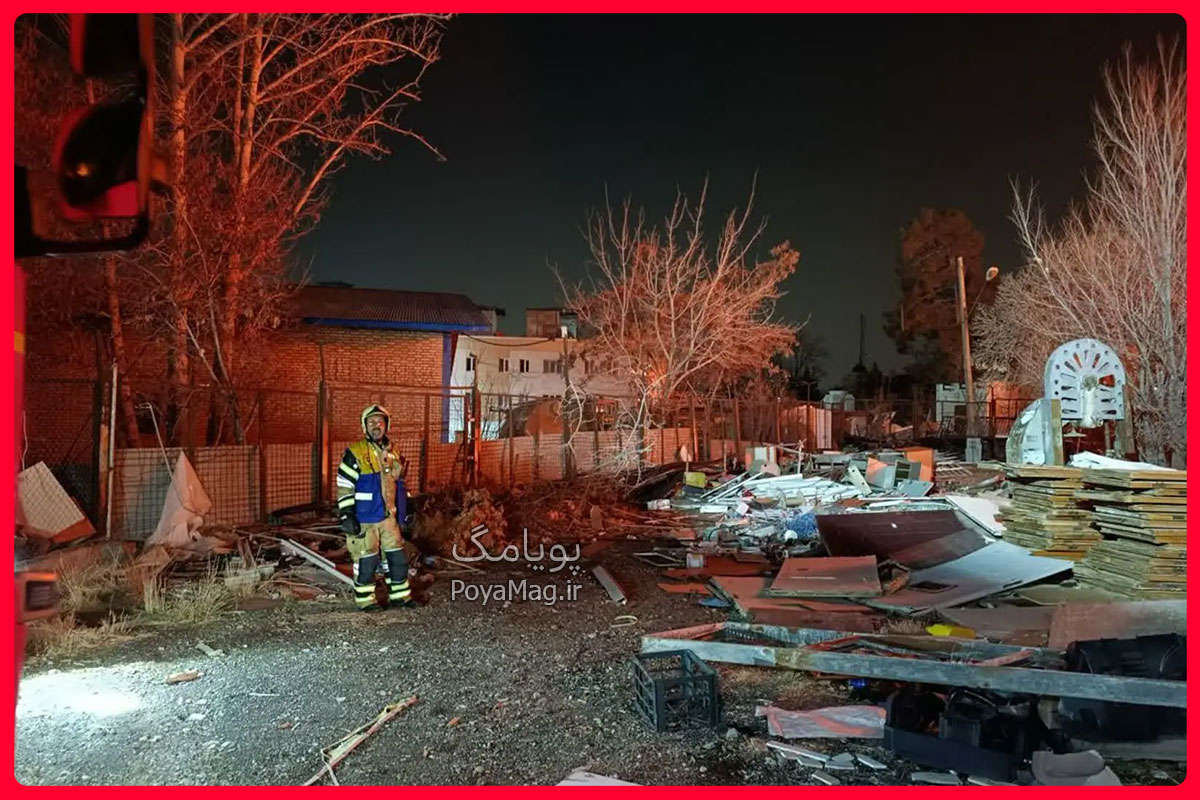 آتش سوزی در پادگان ارتش تهران